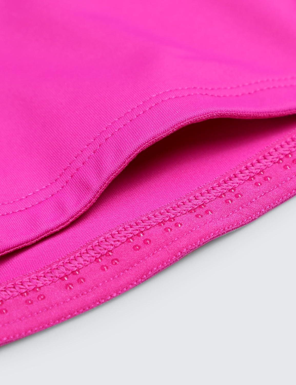 imageCRZ YOGA High Waisted A line Golf Skirts for Women Mini Lined Tennis Casual Work Skorts with 3 PocketsHibiscus Purple