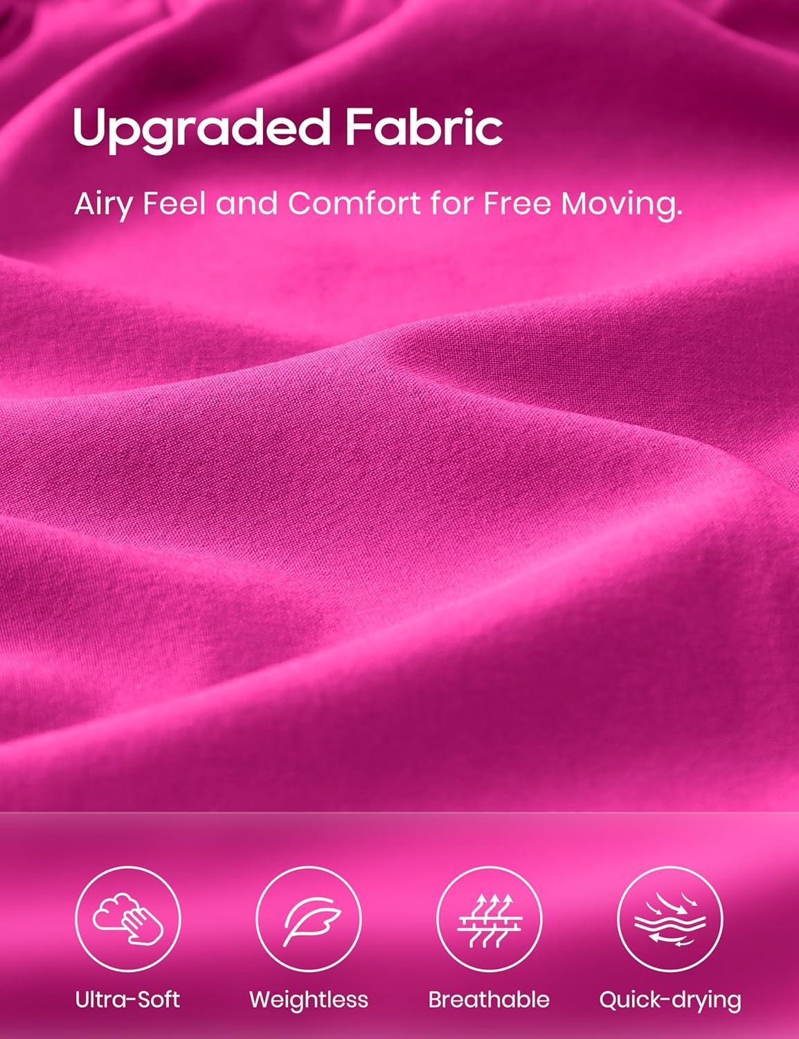 imageCRZ YOGA High Waisted A line Golf Skirts for Women Mini Lined Tennis Casual Work Skorts with 3 PocketsHibiscus Purple