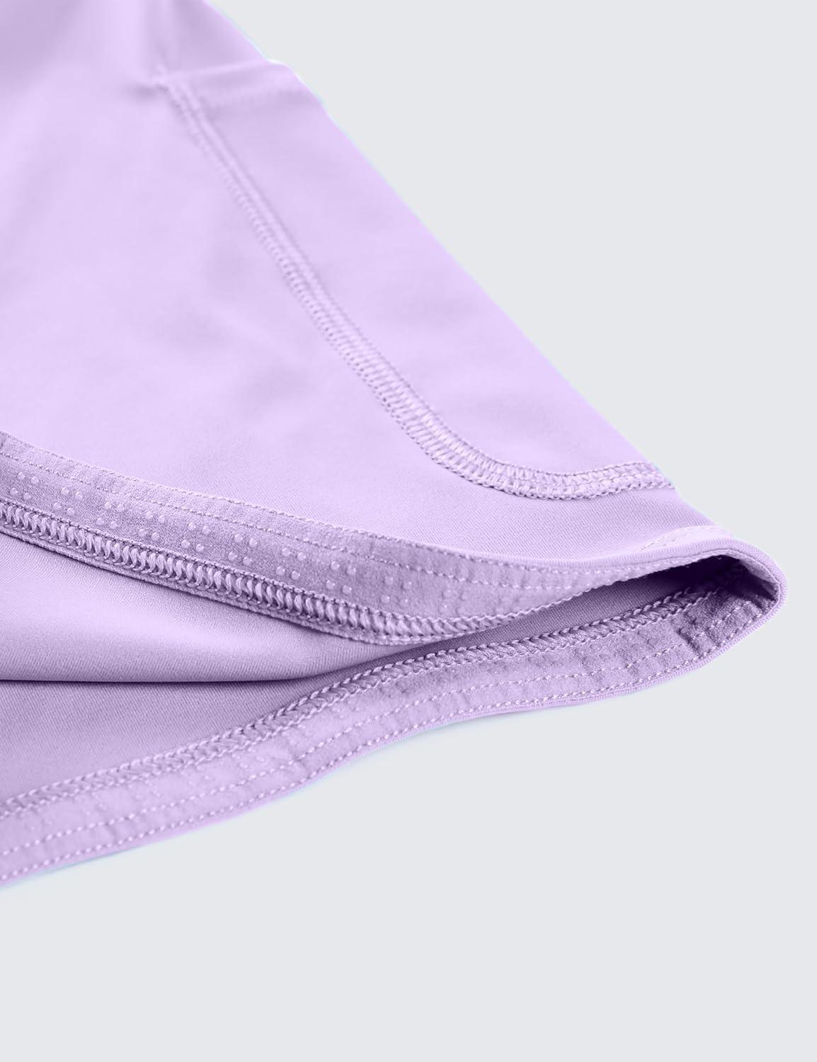 imageCRZ YOGA High Waisted A line Golf Skirts for Women Mini Lined Tennis Casual Work Skorts with 3 PocketsLilac