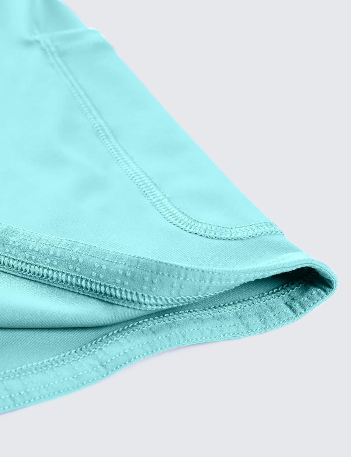 imageCRZ YOGA High Waisted A line Golf Skirts for Women Mini Lined Tennis Casual Work Skorts with 3 PocketsTurquoise