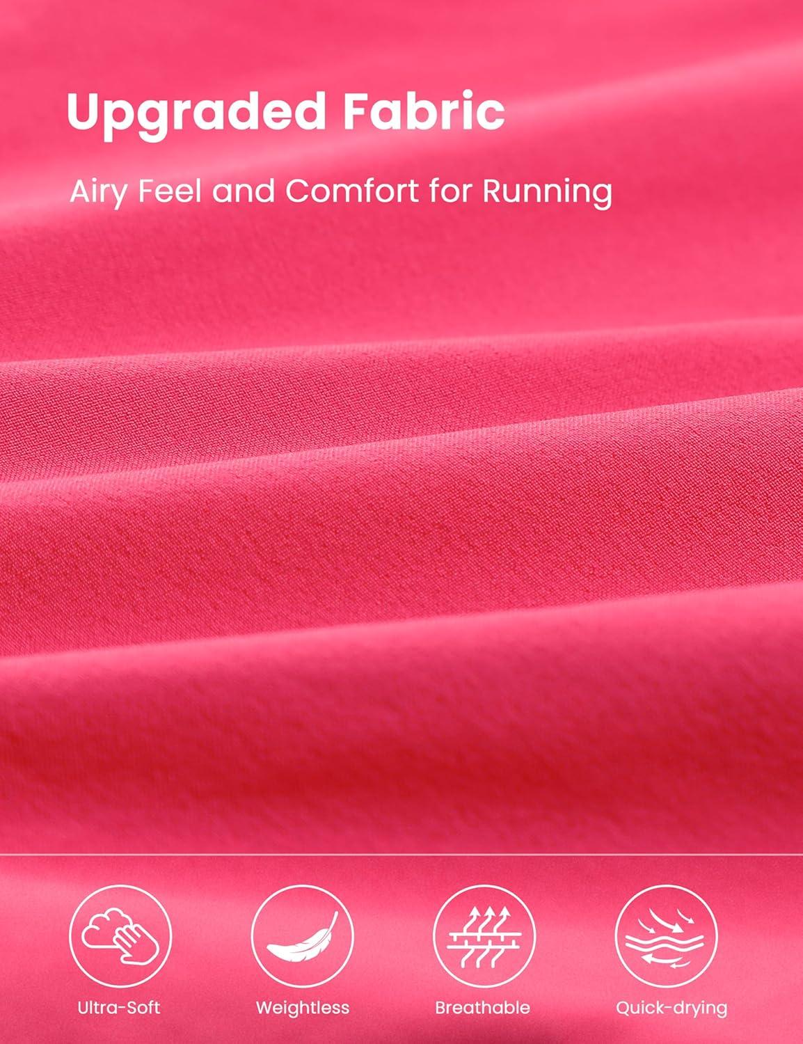 imageCRZ YOGA High Waisted Flowy Tennis Skirts for Women Mini Lined Pickleball Casual A Line Skorts with PocketsLip Gloss Pink