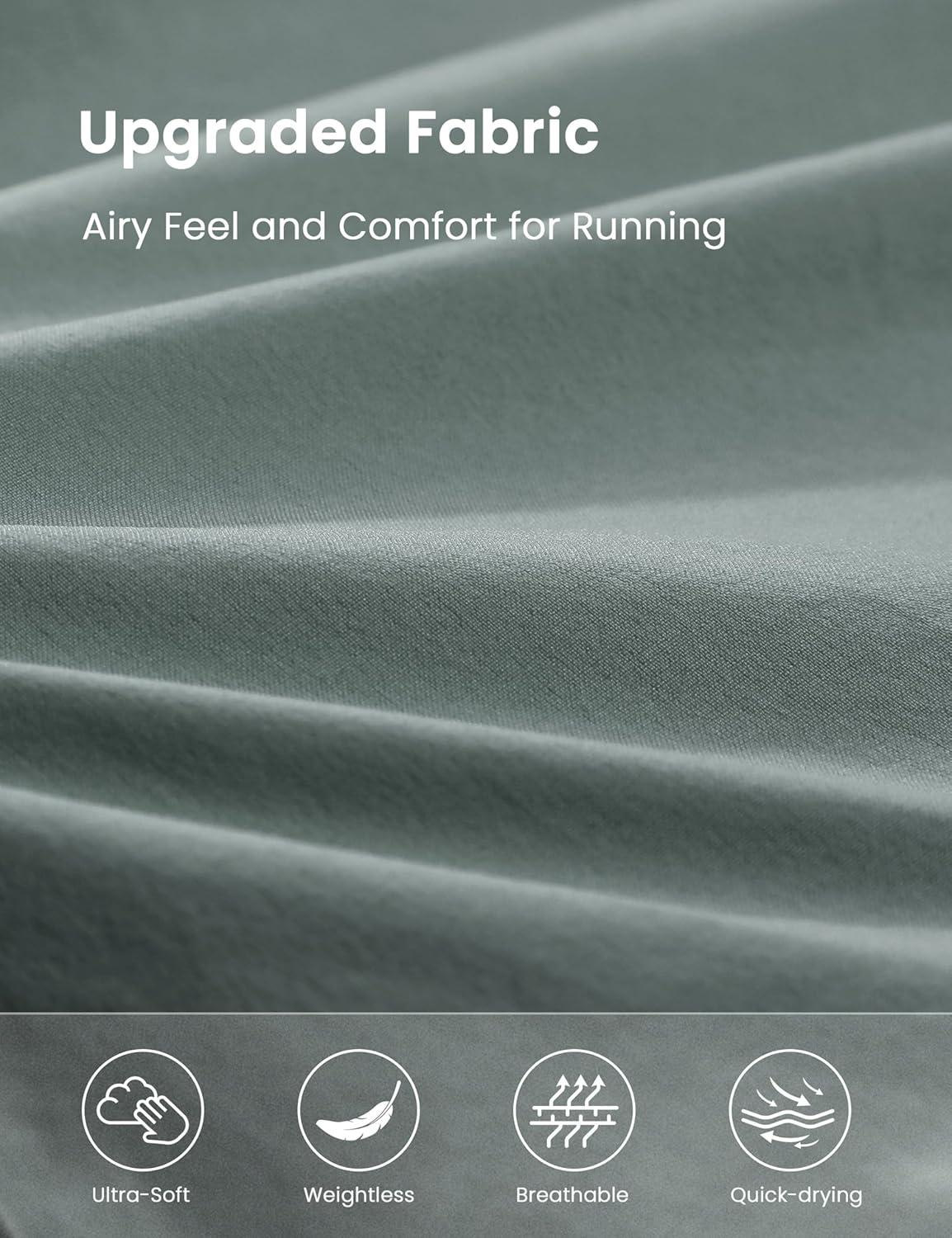 imageCRZ YOGA High Waisted Running Shorts for Women 25quot Mesh Liner Quick Dry for Workout Sport Athletic with Zipper PocketGrey Sage