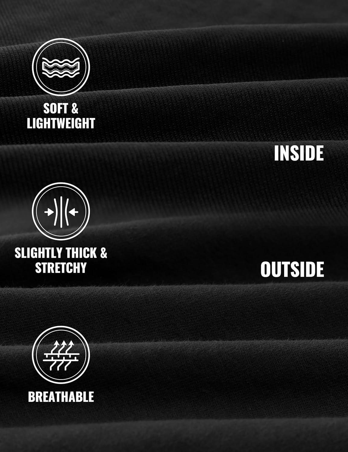 imageCRZ YOGA Hoodies for Men French Terry Hooded Sweatshirts Workout Athletic Casual Pullover Tops with PocketBlack