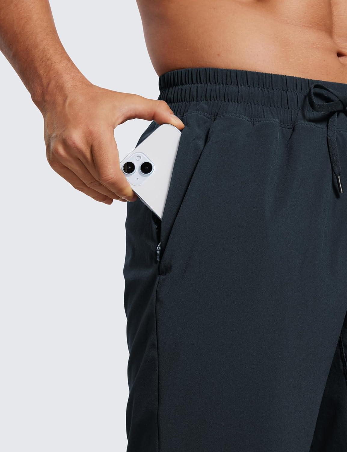 imageCRZ YOGA Mens 2 in 1 Running Shorts 9quot Lined Quick Dry for Workout Gym Sports Basketball Athletic with PocketsTrue Navy