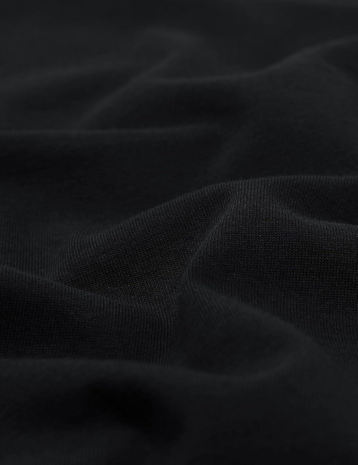 imageCRZ YOGA Mens Cotton Polyester Short Sleeve TShirt Classic Fit Casual Workout Tops Soft Premium TeeBlack