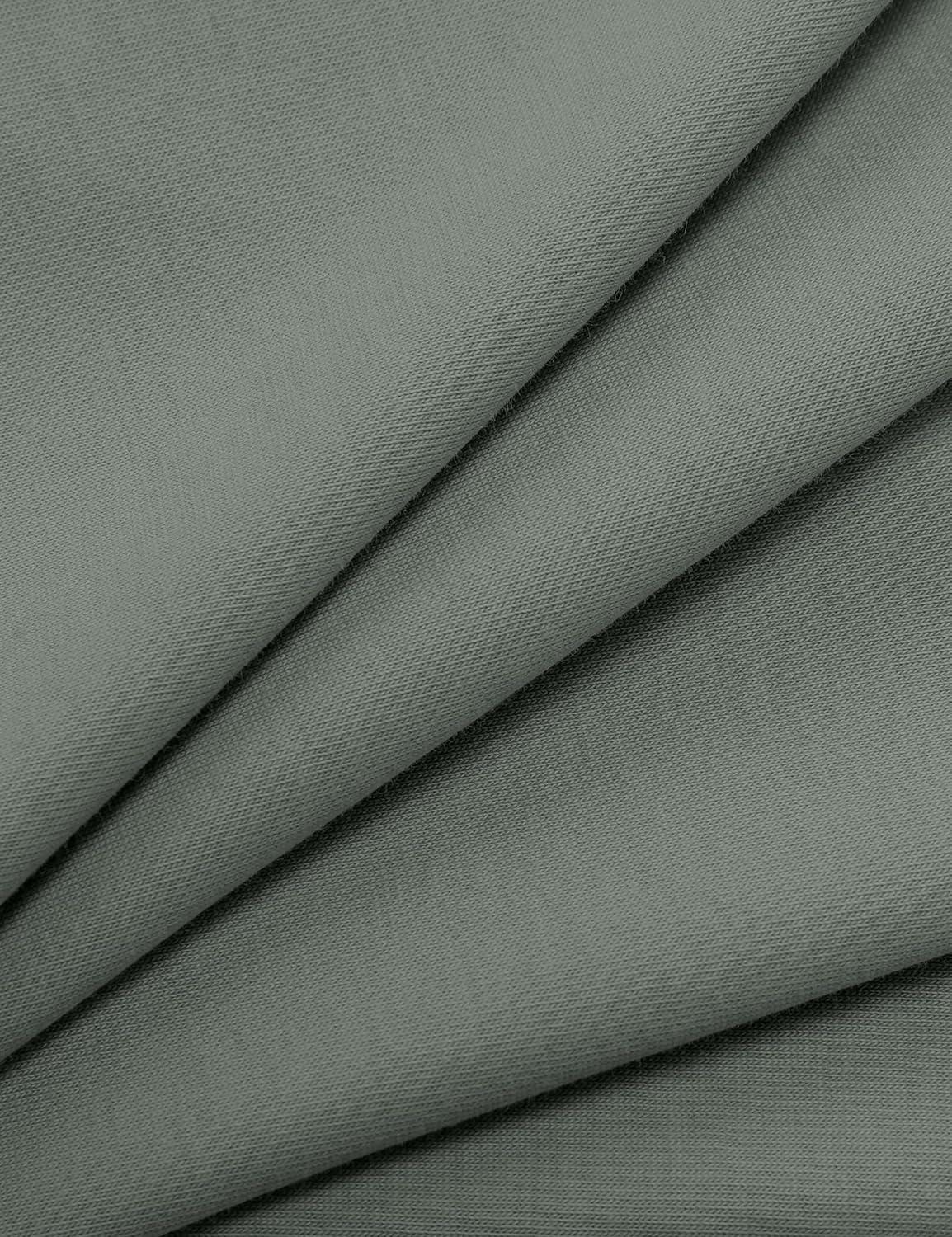 imageCRZ YOGA Mens Cotton Polyester Short Sleeve TShirt Classic Fit Casual Workout Tops Soft Premium TeeGrey Sage