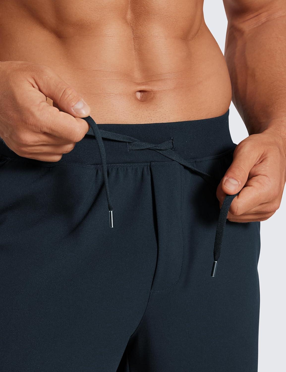 imageCRZ YOGA Mens FourWay Stretch Workout Shorts 5 Soft Durable for Casual Athletic with PocketsTrue Navy