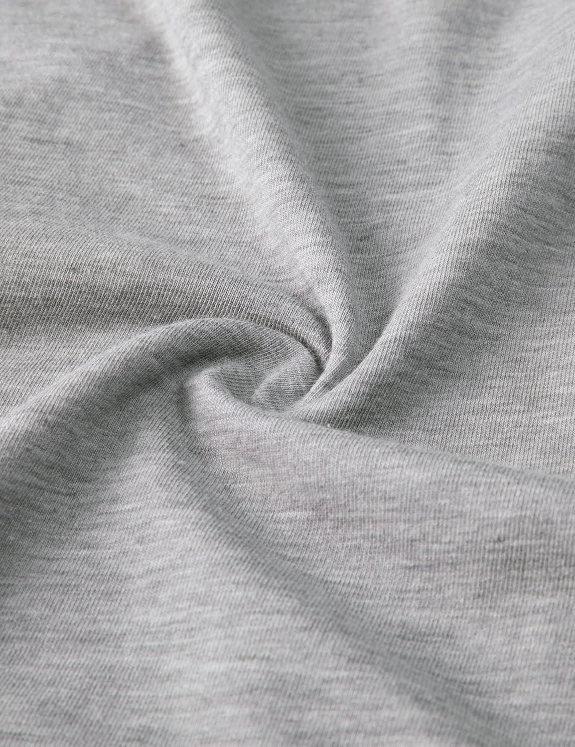 imageCRZ YOGA Pima Cotton Crewneck Long Sleeve Shirts for Women Workout Athletic Yoga Casual Tops Soft Plain TShirtHeathered Medium Grey