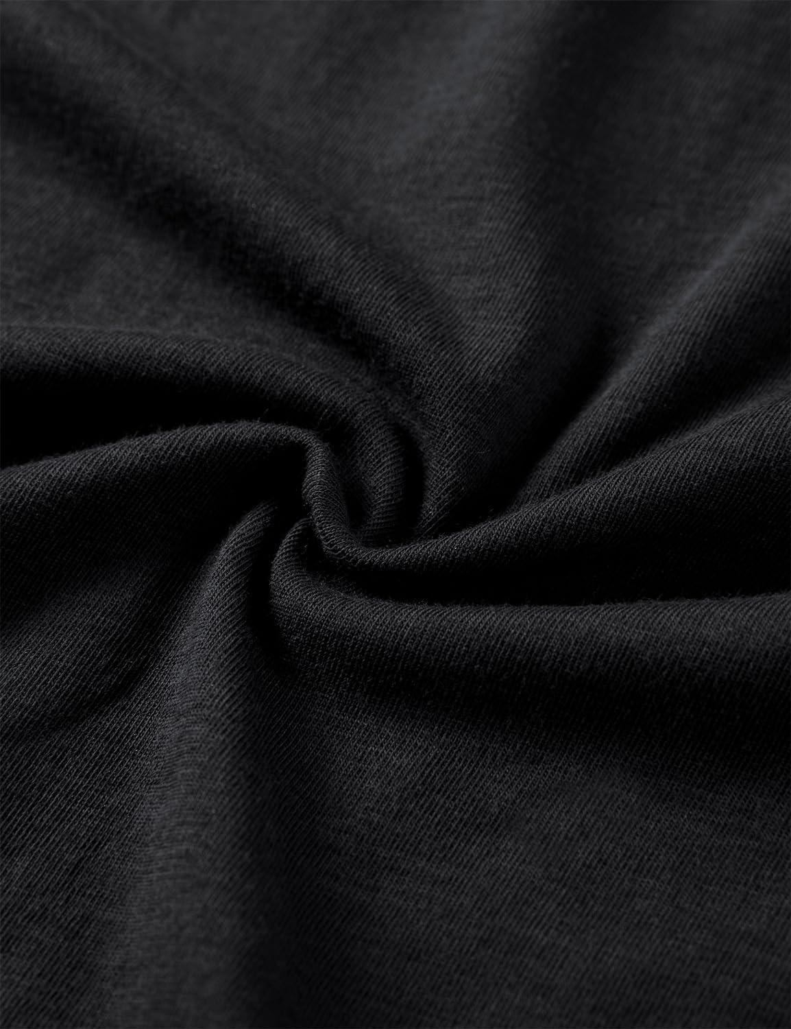 imageCRZ YOGA Pima Cotton Long Sleeve Workout Shirts for Women Loose Cropped Tops Athletic Sports TShirtBlack