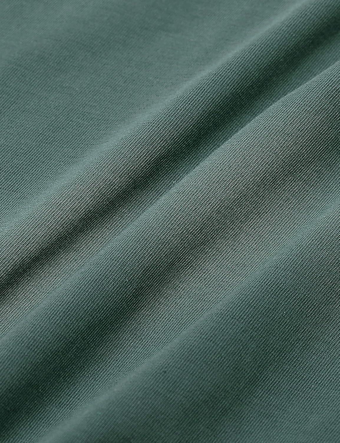 imageCRZ YOGA Pima Cotton Womens Short Sleeve Shirt Loose Casual Yoga TShirt Athletic Workout TopsGraphite Green