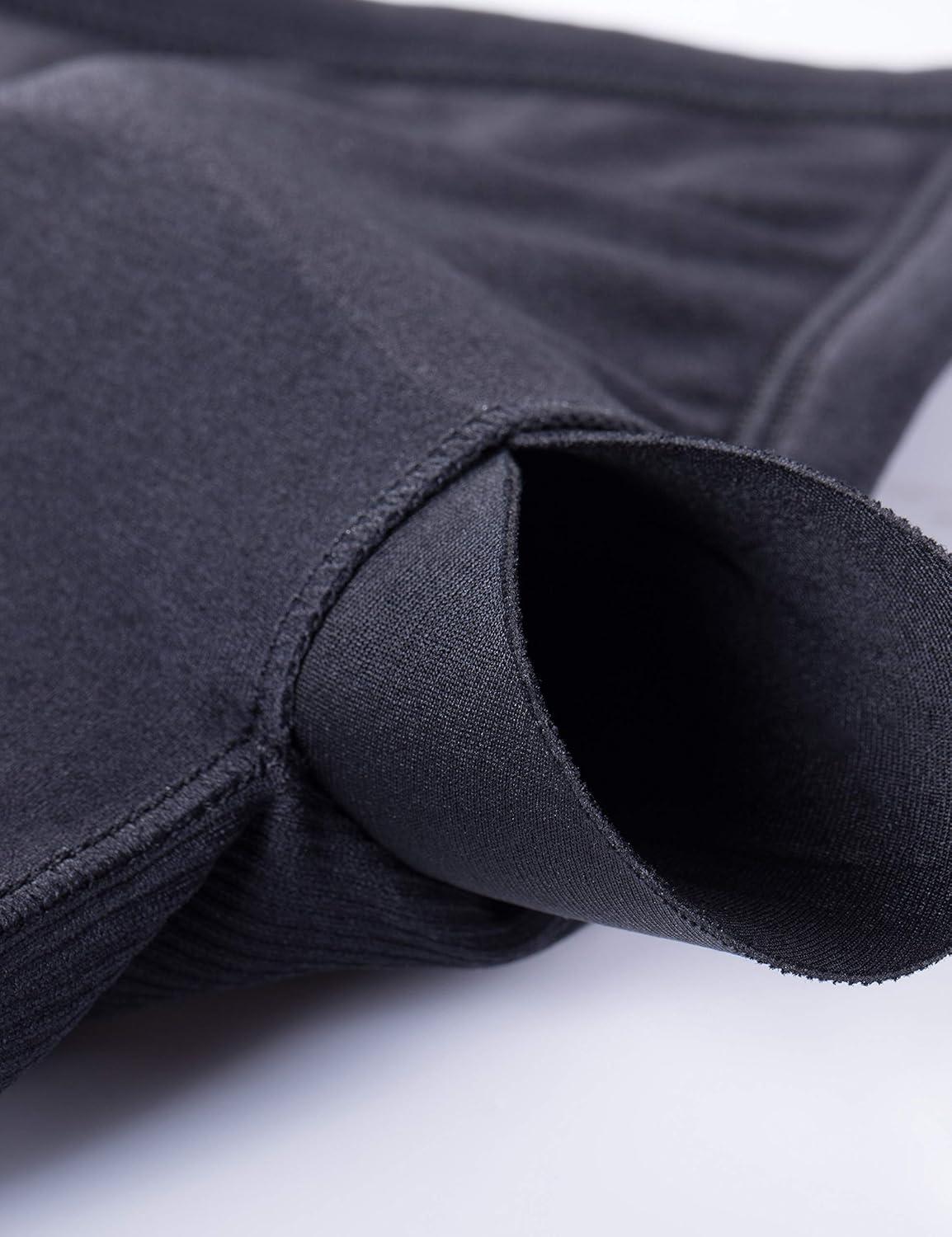 imageCRZ YOGA Seamless Workout Tank Tops for Women Racerback Athletic Camisole Sports Shirts with Built in BraBlack