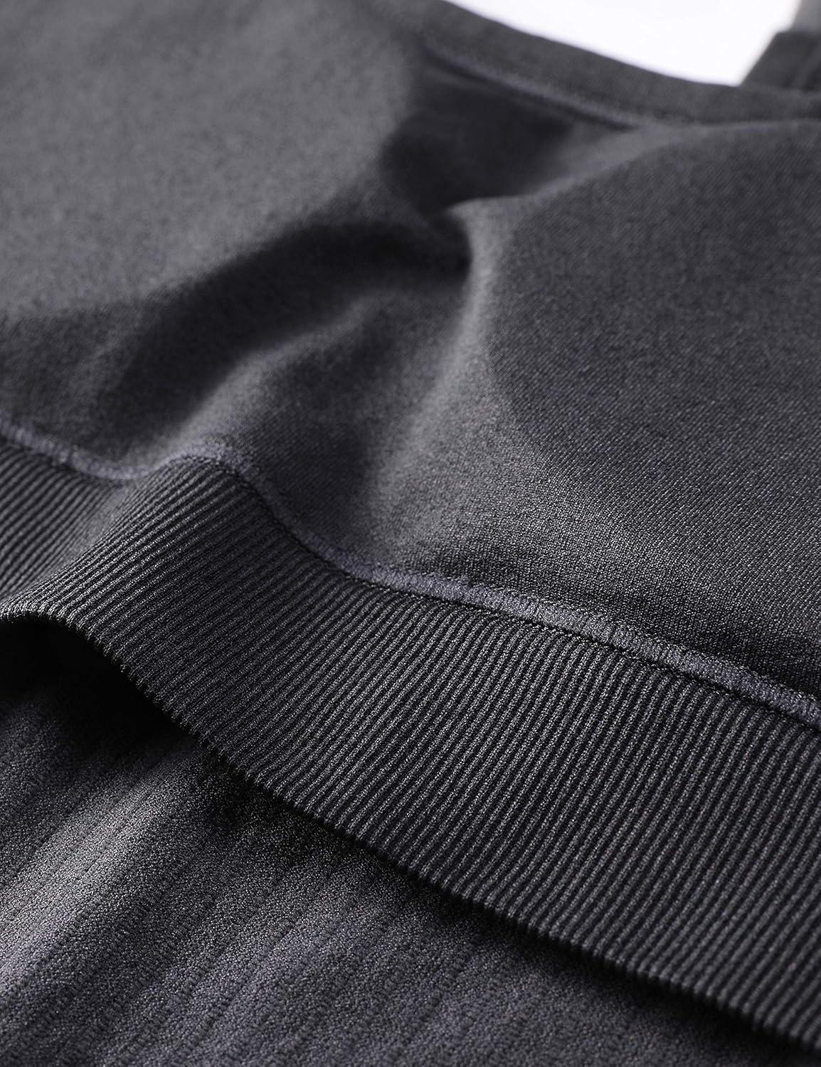 imageCRZ YOGA Seamless Workout Tank Tops for Women Racerback Athletic Camisole Sports Shirts with Built in BraDark Grey