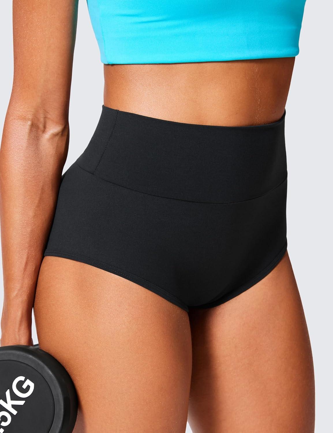 imageCRZ YOGA Secretsculpt Womens Butterlift Scrunch Butt Lifting Booty Shorts High Waisted Yoga Workout Dance Gym AthleticBlack