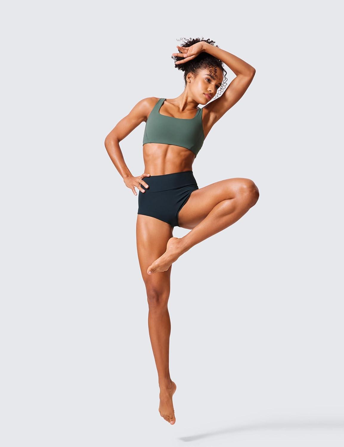 imageCRZ YOGA Secretsculpt Womens Butterlift Scrunch Butt Lifting Booty Shorts High Waisted Yoga Workout Dance Gym AthleticTrue Navy