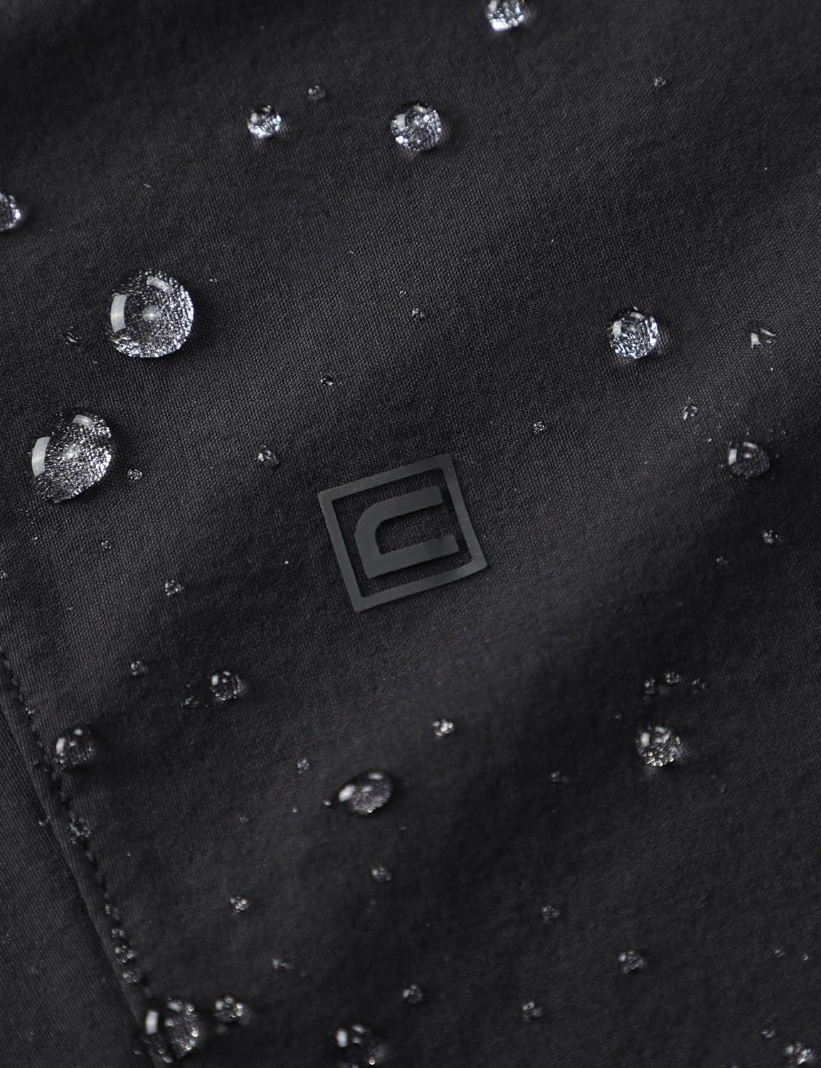 imageCRZ YOGA Stretch Workout Joggers for Men 29quot31quot Lightweight Water Resistant Outdoor Workout Pants with Zip PocketsBlack