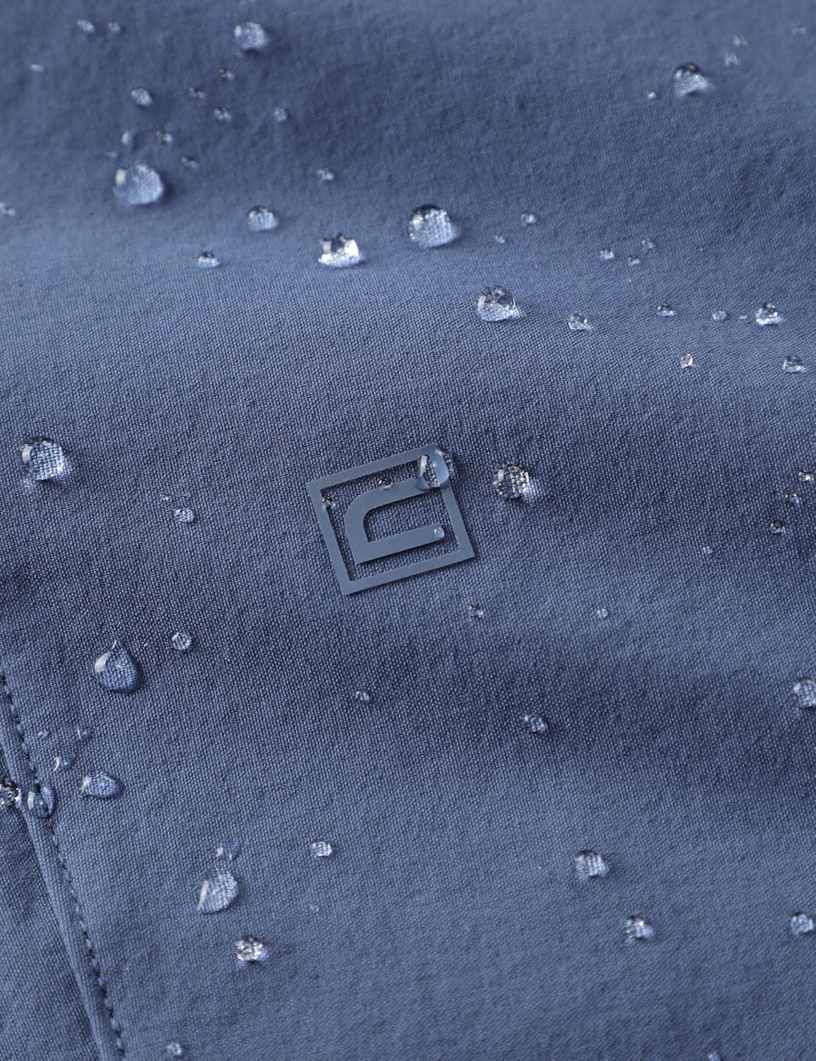 imageCRZ YOGA Stretch Workout Joggers for Men 29quot31quot Lightweight Water Resistant Outdoor Workout Pants with Zip PocketsElectric Blue