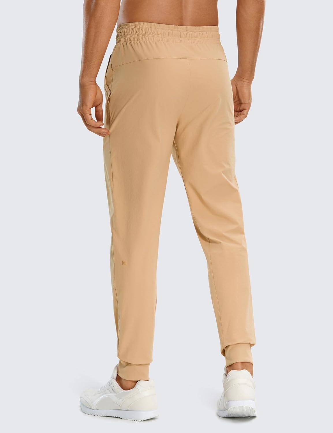 imageCRZ YOGA Stretch Workout Joggers for Men 29quot31quot Lightweight Water Resistant Outdoor Workout Pants with Zip PocketsGully