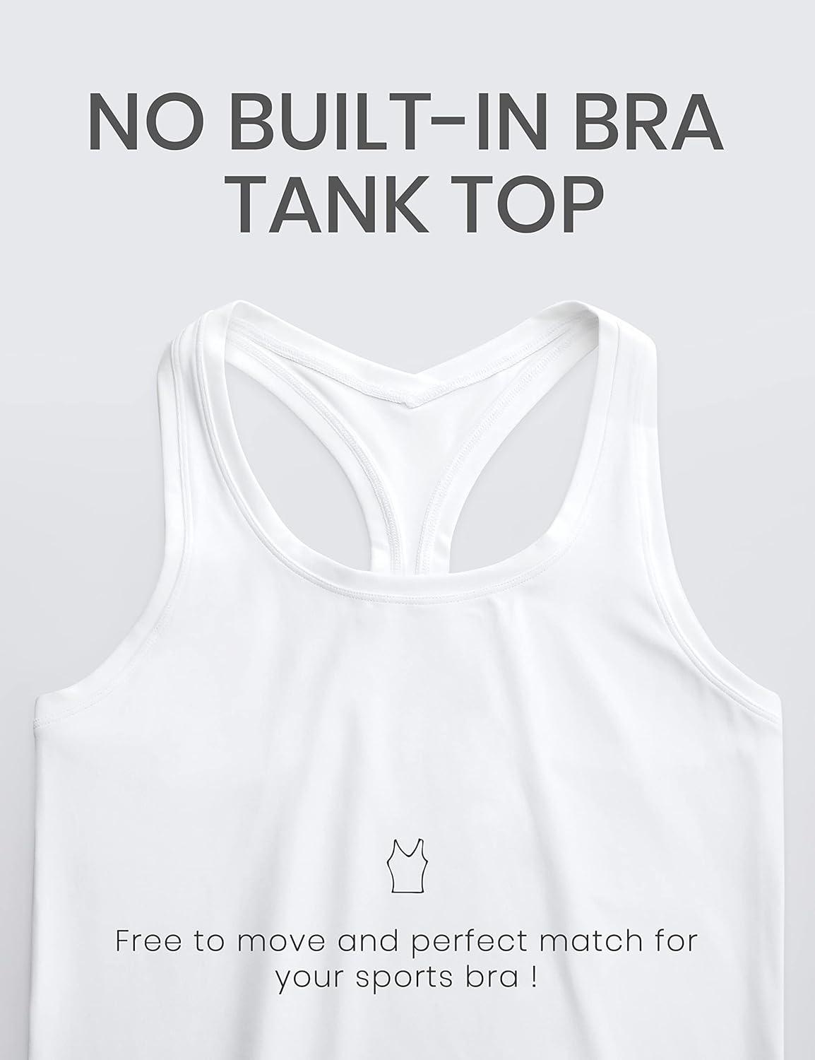 imageCRZ YOGA Womens Butterluxe Yoga Workout Tank Tops Racerback Sleeveless Camisole Athletic Gym ShirtsWhite