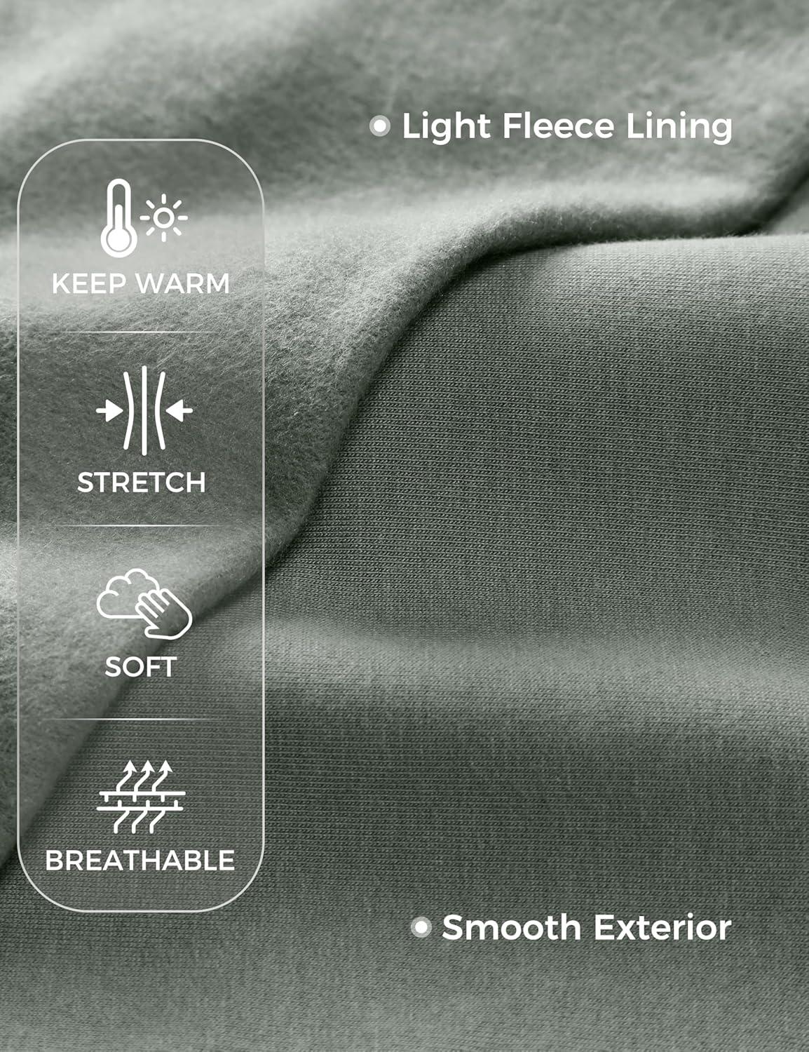 imageCRZ YOGA Womens Fleece Cropped Sweatshirts Crewneck Long Sleeve Double Raw Hem Workout Casual Pullover TopsGrey Sage