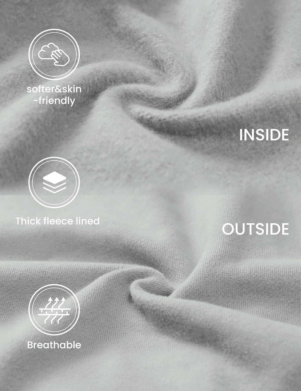 imageCRZ YOGA Womens Fleece Lined Full Zip Hoodies Oversized Long Sleeve Casual Workout Hooded Sweatshirt with Thumb HolesSterling