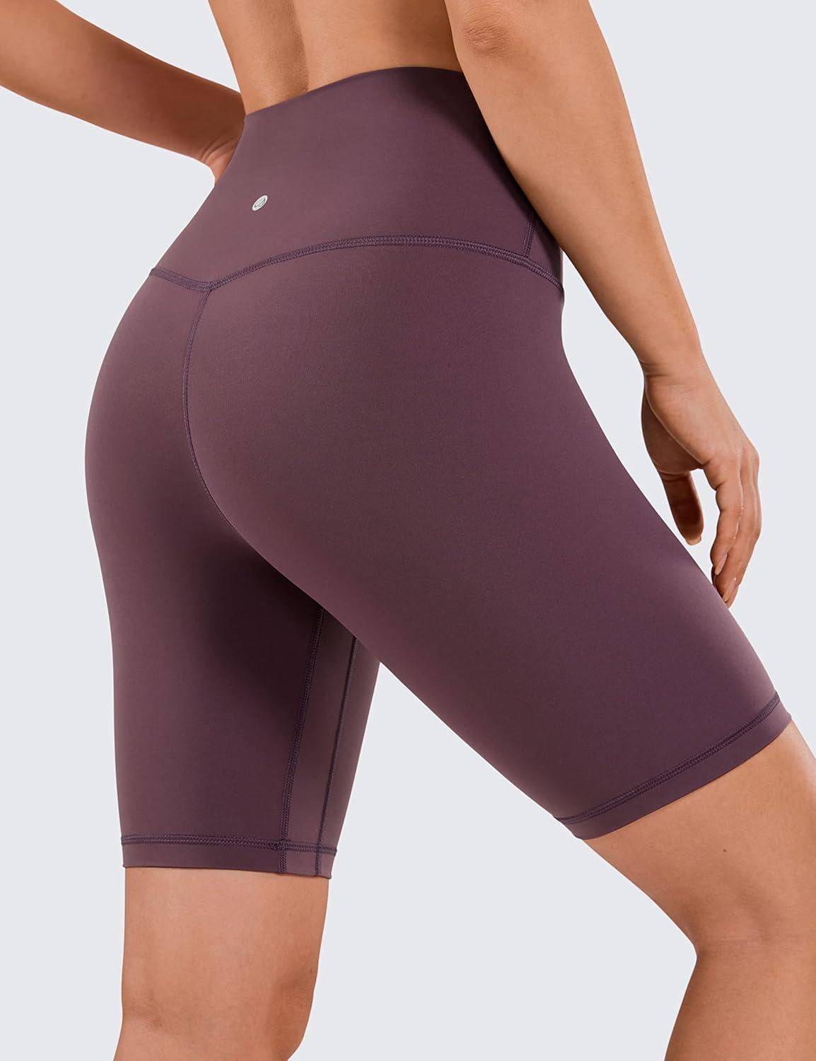 imageCRZ YOGA Womens Naked Feeling Biker Shorts 8 Inches High Waisted Yoga Workout Gym Running SpandexArctic Plum