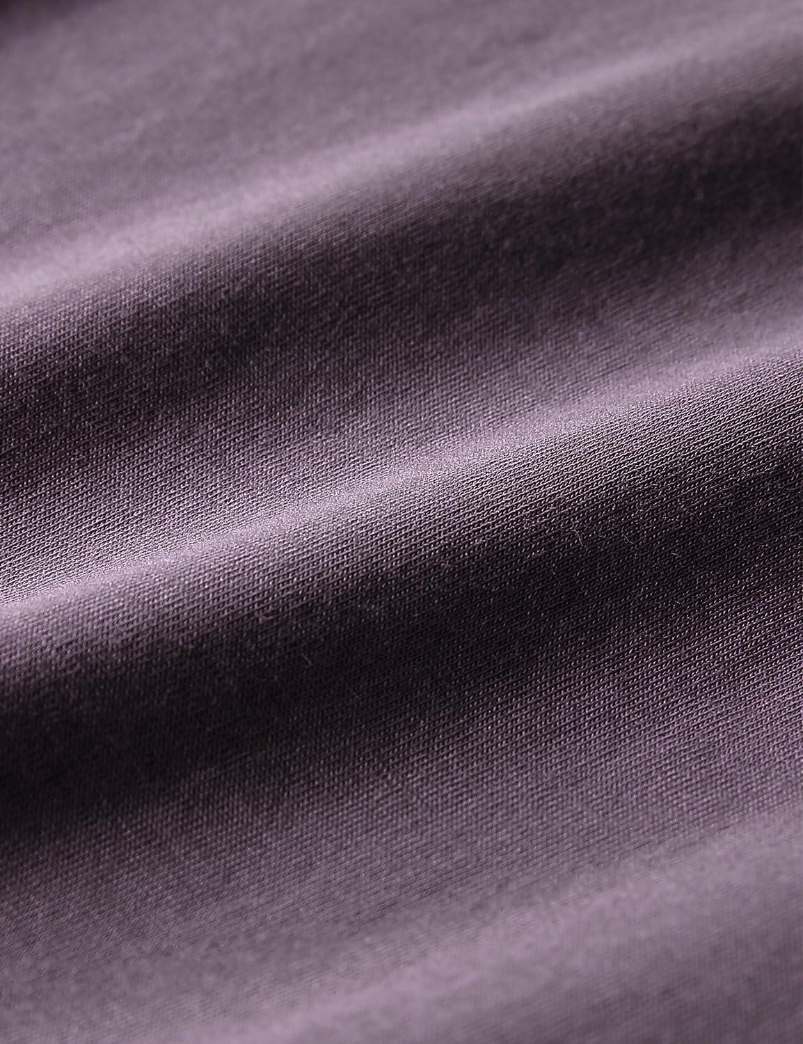 imageCRZ YOGA Womens Pima Cotton Short Sleeve Shirts Boat Neck Loose Fit Gym Workout TShirt Athletic Casual TopsPurple Gray