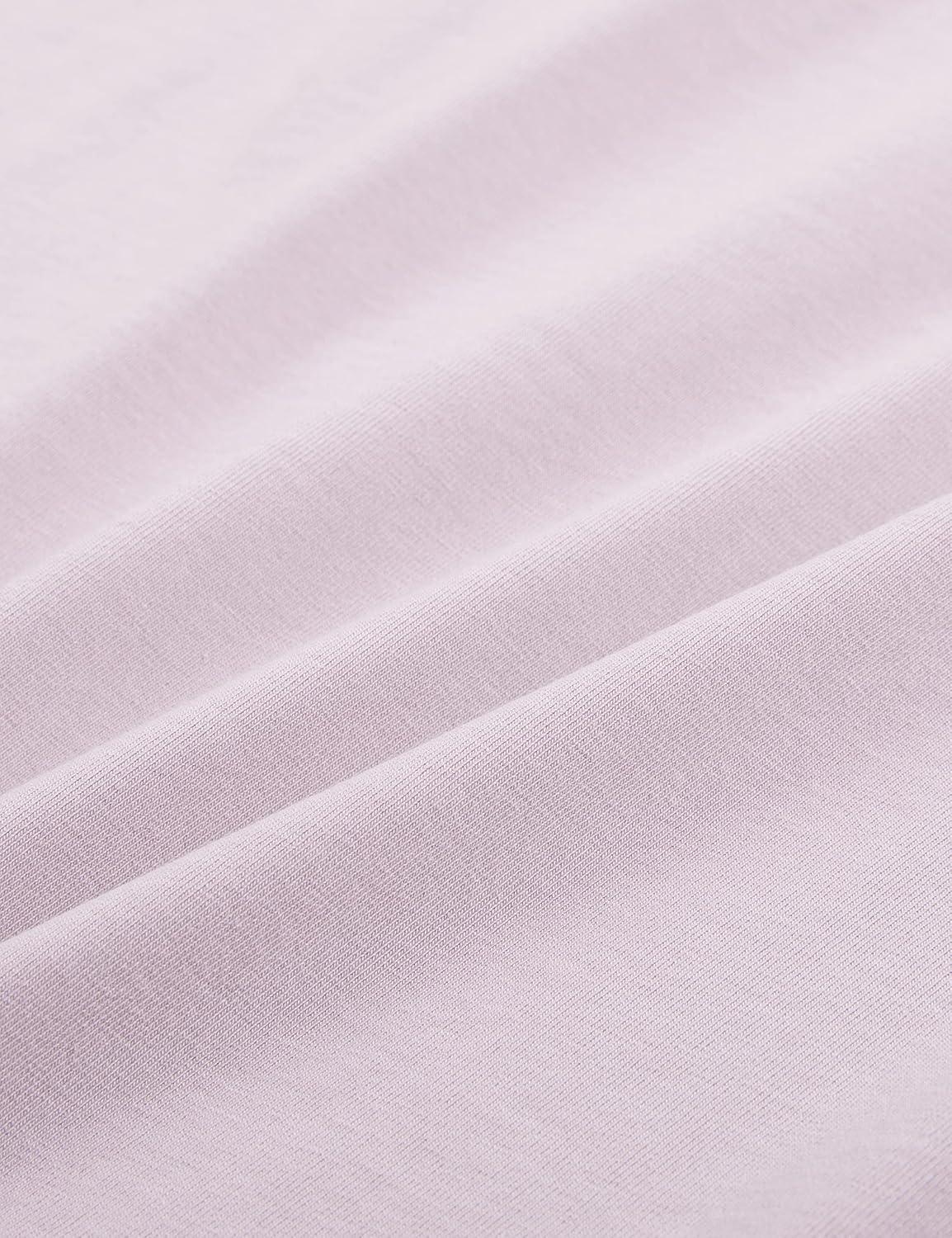 imageCRZ YOGA Womens Pima Cotton Short Sleeve Shirts Boat Neck Loose Fit Gym Workout TShirt Athletic Casual TopsSmoky Blush