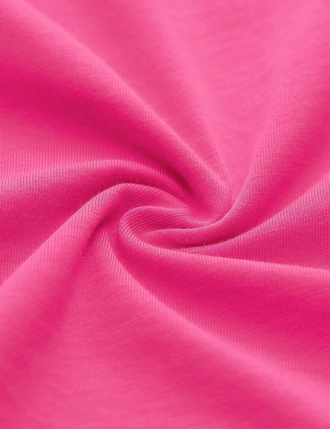 imageCRZ YOGA Womens Pima Cotton Short Sleeve Shirts Boat Neck Loose Fit Gym Workout TShirt Athletic Casual TopsSonic Pink