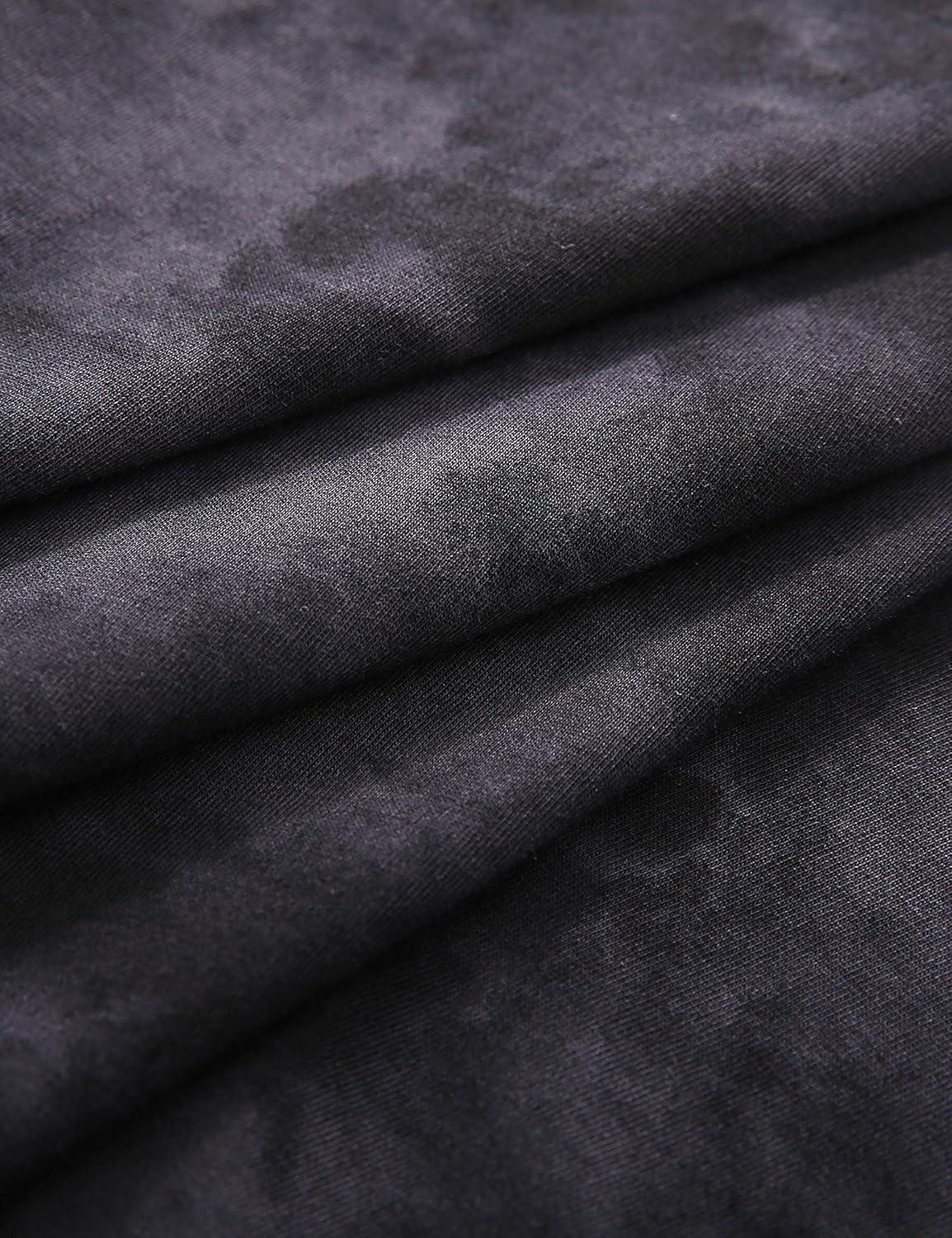 imageCRZ YOGA Womens Pima Cotton Short Sleeve Shirts Boat Neck Loose Fit Gym Workout TShirt Athletic Casual TopsTie Dye Smoke Ink