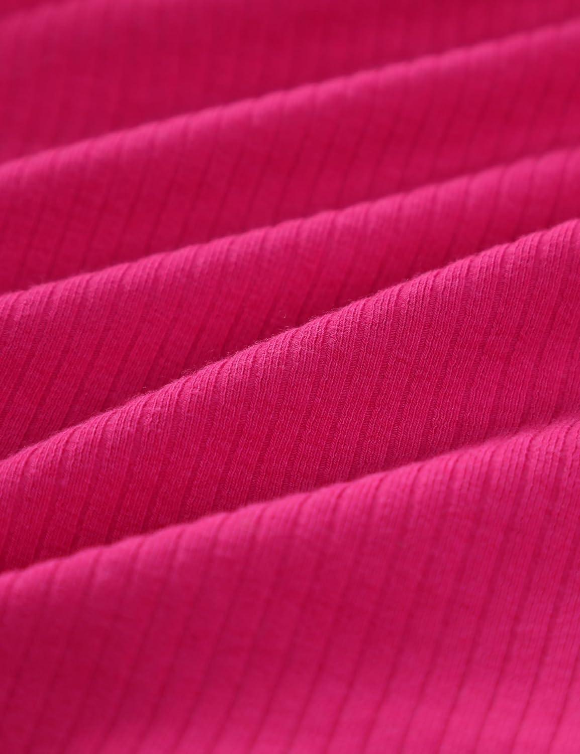 imageCRZ YOGA Womens Ribbed High Neck Tanks Sleeveless Fitted Basic Tops Going Out Casual Yoga Workout ShirtsGranita Pink