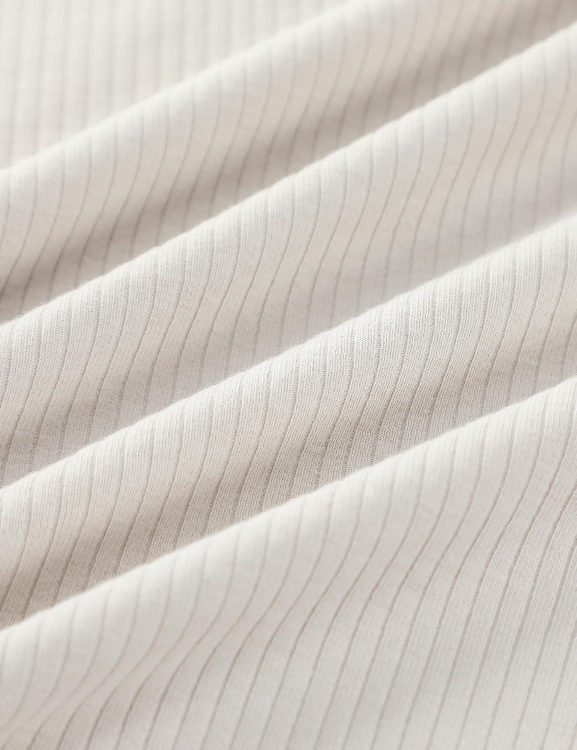 imageCRZ YOGA Womens Ribbed High Neck Tanks Sleeveless Fitted Basic Tops Going Out Casual Yoga Workout ShirtsMilky White Bone