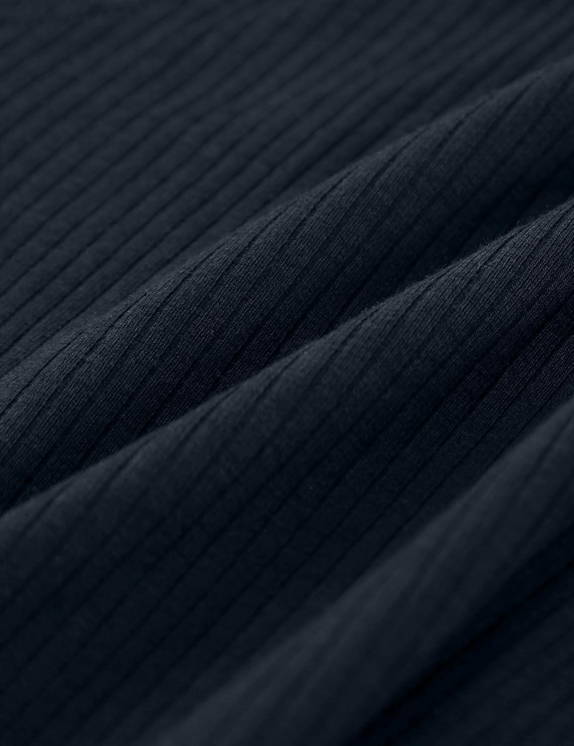 imageCRZ YOGA Womens Ribbed High Neck Tanks Sleeveless Fitted Basic Tops Going Out Casual Yoga Workout ShirtsTrue Navy