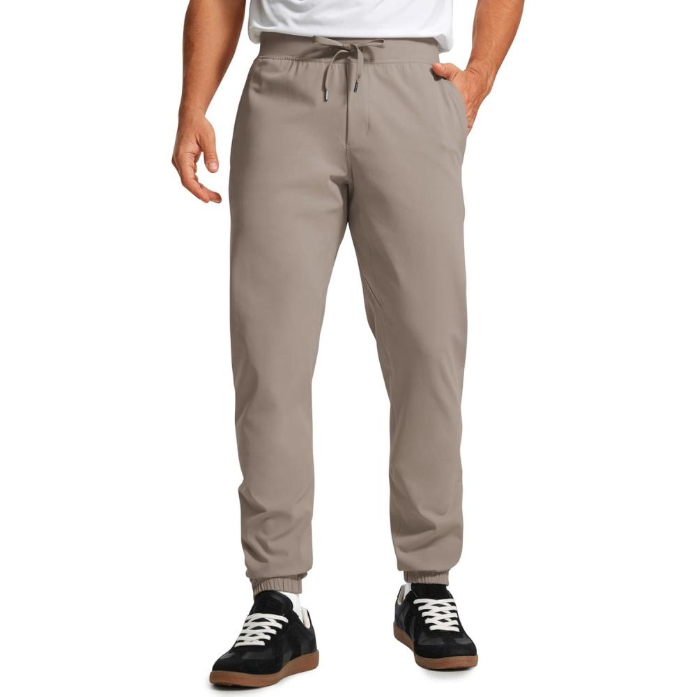 imageCRZ YOGA 4Way Stretch Athletic Joggers for Men 30quot32quot Track Golf Gym Workout Hiking Pants with PocketsCliff Ash