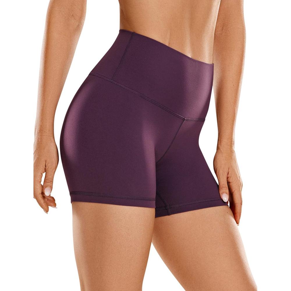 imageCRZ YOGA Butterluxe Biker Shorts 4 High Waisted Booty Workout Volleyball Yoga Womens SpandexDeep Purple