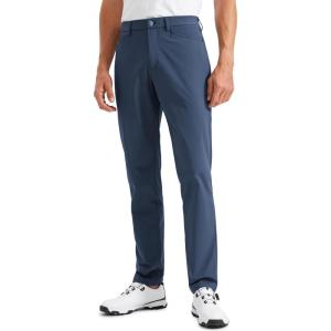 CRZ YOGA All Day Comfy 5-Pocket Golf Pants for Men – 28″/30″/32″/34″ Quick Dry Lightweight Casual Work Stretch Trousers(Electric Blue)