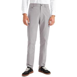 CRZ YOGA All Day Comfy 5-Pocket Golf Pants for Men – 28″/30″/32″/34″ Quick Dry Lightweight Casual Work Stretch Trousers(Gull Gray)