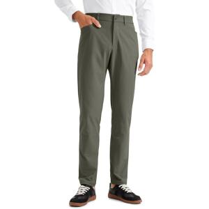 CRZ YOGA All Day Comfy 5-Pocket Golf Pants for Men – 28″/30″/32″/34″ Quick Dry Lightweight Casual Work Stretch Trousers(Light Army Green)