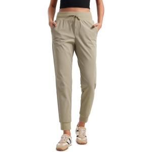 CRZ YOGA All Day Comfy Joggers for Women Golf Work Casual Hiking Travel Pants with Pockets(Khali Barley)