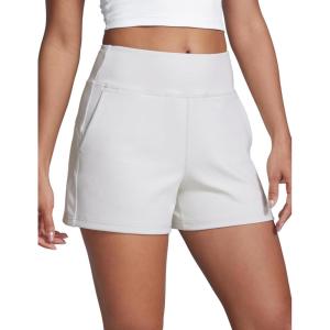 CRZ YOGA Butterbreeze Workout Shorts for Women Linerless High Waisted for Casual Athletic Gym Yoga with Pockets(Milky White (Bone))