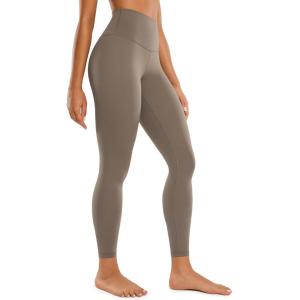 CRZ YOGA Butterluxe Yoga Leggings 25″ – High Waisted Buttery Soft Womens Workout Lounge Pants(Nomad Grey)