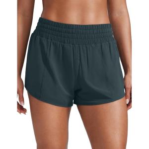 CRZ YOGA High Waisted Running Shorts for Women 2.5″ – Mesh Liner Quick Dry for Workout Sport Athletic with Zipper Pocket(Melanite)