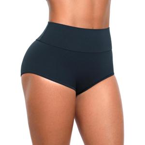 CRZ YOGA Secretsculpt Womens Butterlift Scrunch Butt Lifting Booty Shorts – High Waisted Yoga Workout Dance Gym Athletic(True Navy)