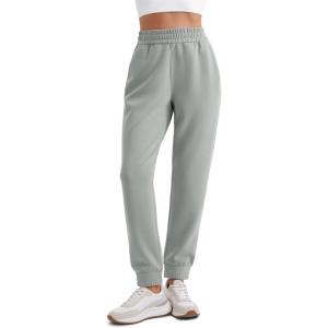 CRZ YOGA SoftAura Sweatpants Women Modal Joggers High Waisted Lounge Travel Casual Sweat Pants with Pockets Cinch Bottom(Sterling)