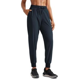 CRZ YOGA Women’s Lightweight Workout Joggers 27.5″ – Travel Casual Outdoor Running Athletic Track Hiking Pants with Pockets(True Navy)
