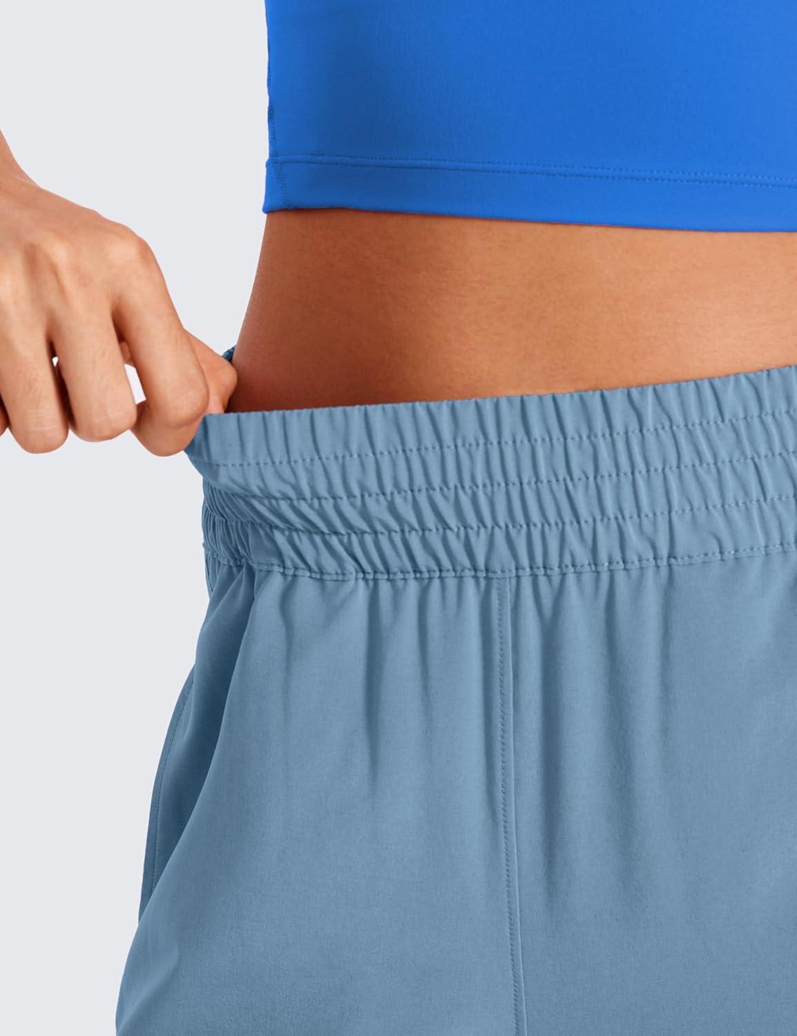 imageCRZ YOGA Lightweight Wide Leg Pants for Women 30quot High Waisted Casual Lounge Travel Work Sweatpants Loose Fit SummerUniverse Blue