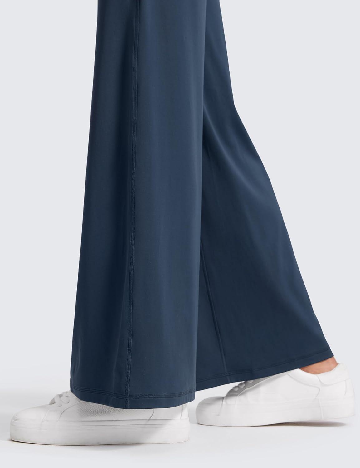 imageCRZ YOGA Softretch No Front Seam Wide Leg Pants 30quot for Women High Waisted Yoga Lounge Buttery Soft Comfy CasualStelindigo