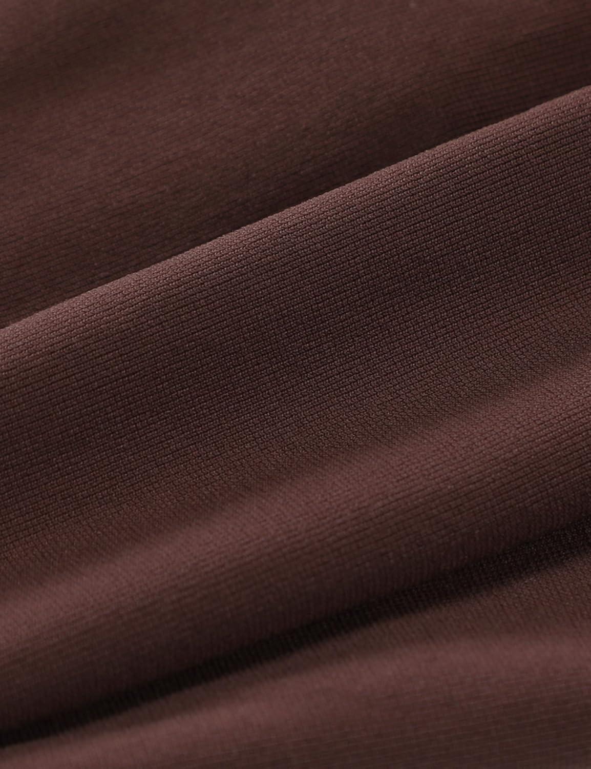 imageCRZ YOGA Seamless Long Sleeve Shirts for Women Waist Length Workout Athletic Running Gym Yoga Tops Crewneck BreathableTaupe