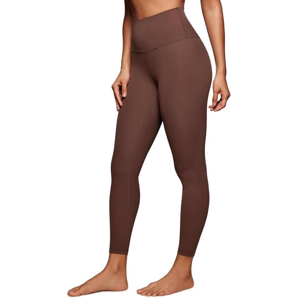 imageCRZ YOGA Butterluxe Yoga Leggings 25quot High Waisted Buttery Soft Womens Workout Lounge PantsCoffee Brown