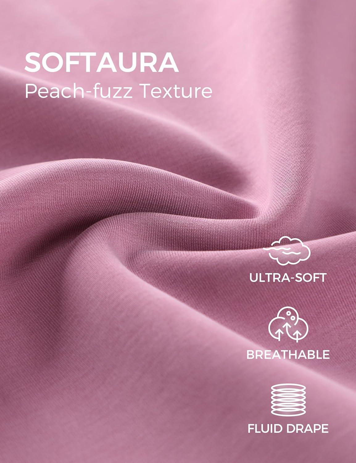 imageCRZ YOGA SoftAura Half Zip Sweatshirt for Women Pullover Workout Casual Funnel Neck Sweat Shirts with PocketVelvet Dust