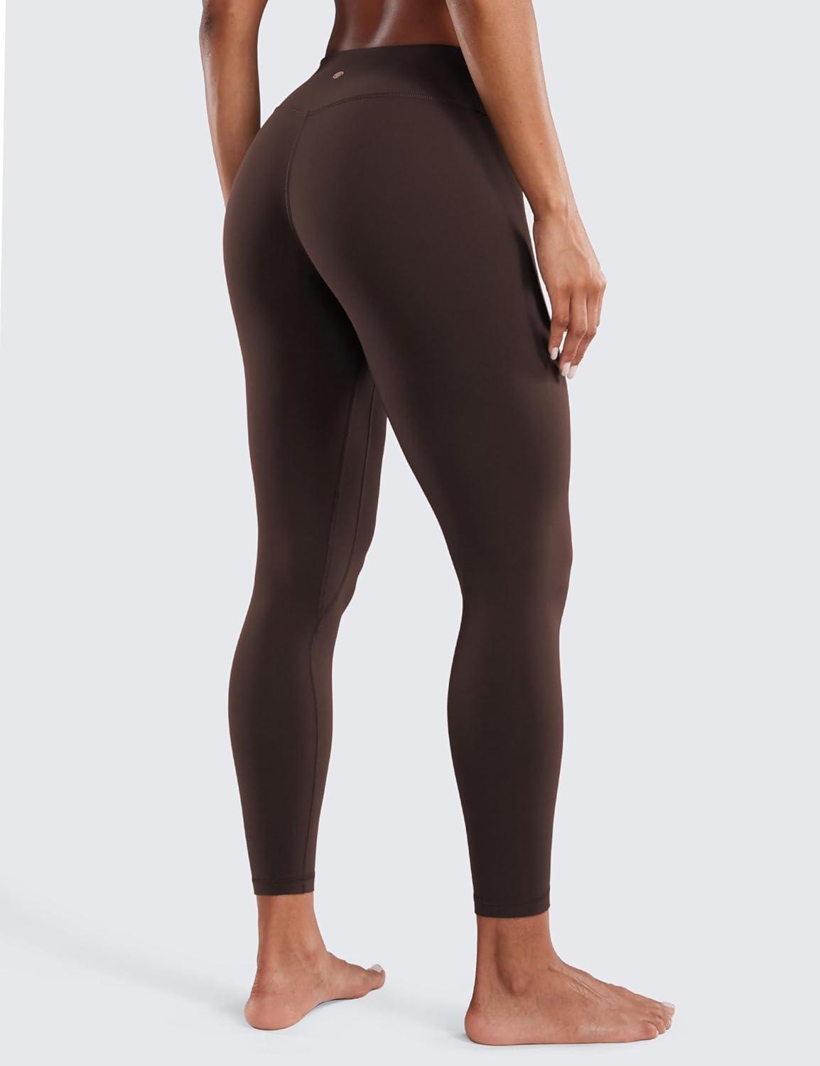imageCRZ YOGA Butterluxe Low Rise Leggings 25quot Workout Athletic Gym Lounge Womens Yoga PantsHot Fudge Brown